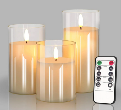 סט מנורות 3 יח׳ - ™The Flameless candle